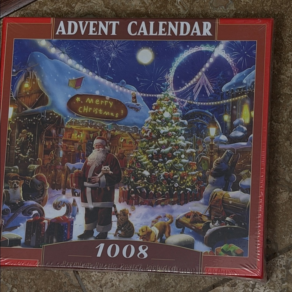 NWT 1008 Piece Jigsaw Puzzle Advent Calendar Holiday